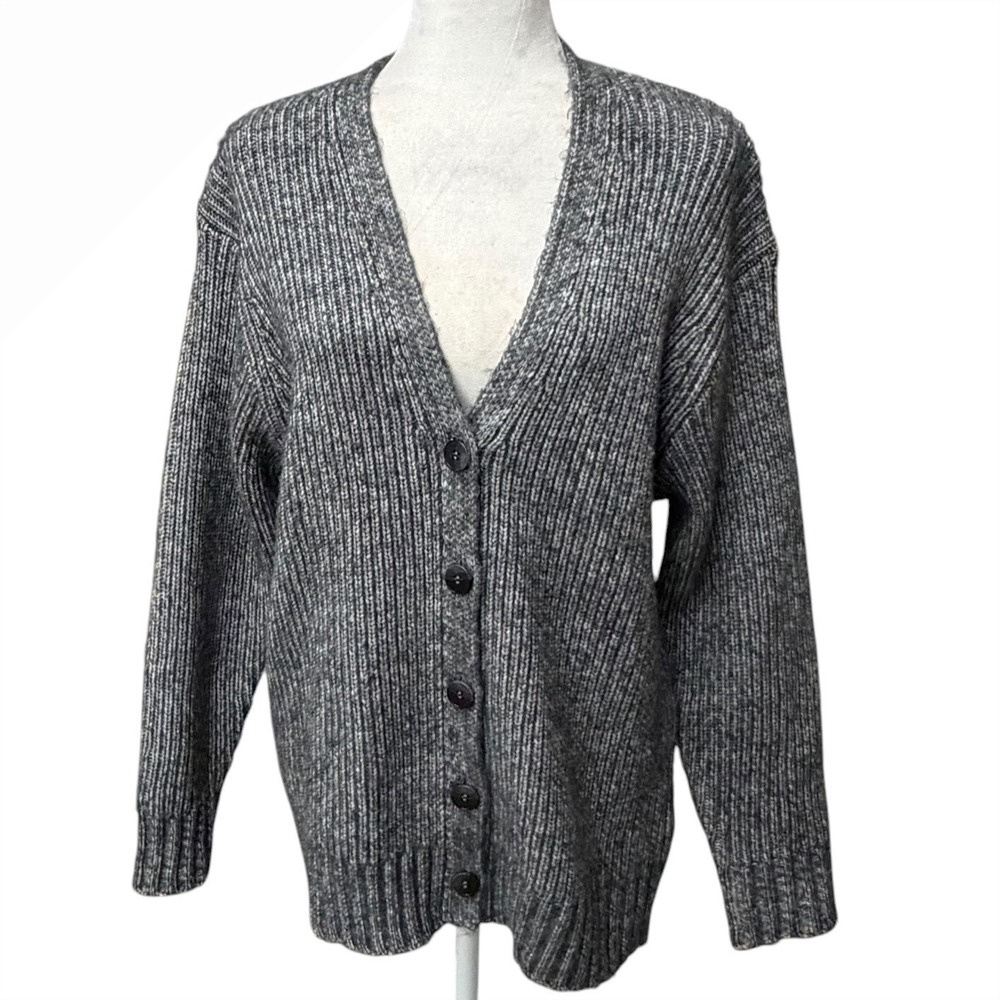Z SUPPLY Grey‎ Marled Shaker Stitch Cardigan Excellent Oversized Women Small S